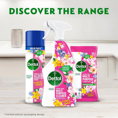 Dettol Flower Power Scented Multipurpose Surface Cleaning Biodegradable 50 Wipes