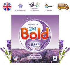 Bold 2 In 1 Lavender & Camomile Washing Powder Laundry Detergent 22 Washes