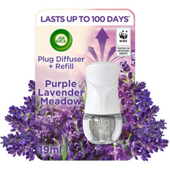 Air Wick Plug in Diffuser Purple Lavender Meadow Home Air Freshener Fragrance