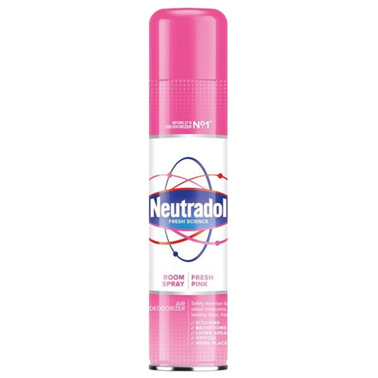 Neutradol Room Aerosol Spray Air Freshener For Kitchen Office Fresh Pink 300ml