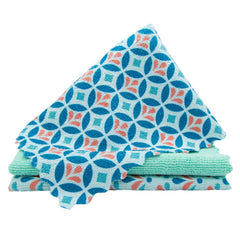 Spontex Microfibre Mosaik Cloth Washable Dirt Remover Grease Cleaner 3Pk