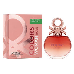 Benetton Colors Woman Rose Intenso Eau de Parfum 80ml Spray Womens Fragrance