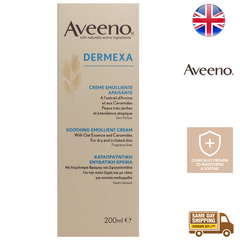 Aveeno Dermexa Daily Emollient Cream Clinically Proven Fragrance Free 200ml