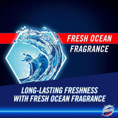 Domestos Ocean Power Toilet Rim 5 Clip Blocks Hygiene Odour Control Shine Foam