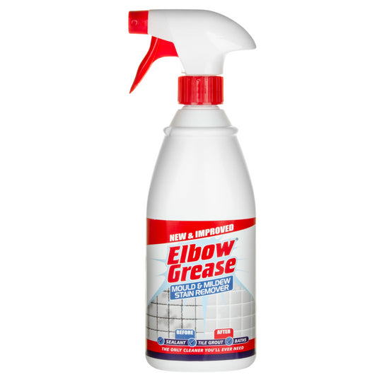 Elbow Grease Black Mould & Mildew Stain Remover Spray Cleans Walls Tile 700ml
