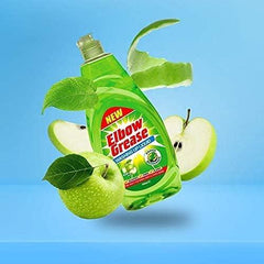 Elbow Grease Washing Up Liquid Kitchen Dish Oil Grease Cleaner Apple Fresh 600ml