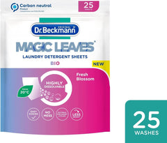 Dr Beckmann Magic Leaves Bio Laundry Detergent 25 Sheets Clothes Fresh Blossom