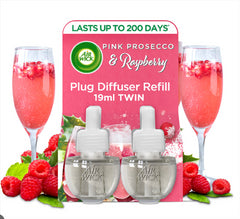 Airwick Electric Plugin Scented Oil Refill Air Freshener Prosecco Raspberry 19ml