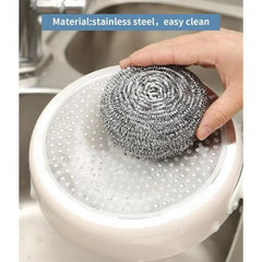 Super Bright Stainless Steel Scourers 6Pk Dirt Cleaner Stain Remover