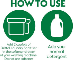 Dettol Laundry Sanitiser Antibacterial Cleanser Clothes Fabric Fresh Cotton 3L