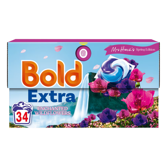 Bold Extra Stain Odour Removal Enchanted Wildflowers Cleaning Power Washing Pods