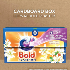 Bold Platinum Stain Removal & Long Lasting Laundry Detergent Capsule Bundle Set