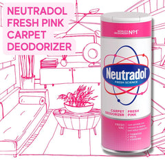 Neutradol Carpet Deodorizer Bad Smell Freshener Fresh Pink 350G