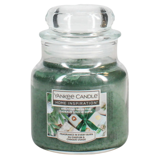 Yankee Candle Small Jar Scented Candles Home Fragrance Wrapping Paper Pine 104G