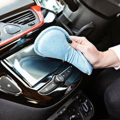 Minky Anti Bacterial Car Interior Pad Dual Side Cleans Dirt Dust Non Scratch