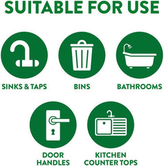 Zoflora Antibacterial Multi Surface Cleaning 70 Large Wipes Rhubarb & Cassis