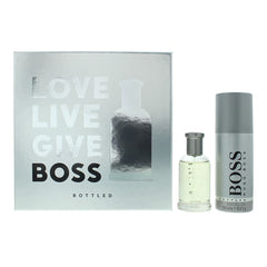 Hugo Boss Bottled 2 Piece Gift Set: EDT 50ml - Deodorant Spray 150ml For Men