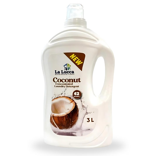 La Lucca Concentrated Laundry Detergent Liquid Coconut Scent 42 Washes 3L