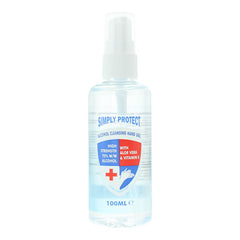 Simply Protect Alcohol Cleansing Hand Sanitiser 100ml For Unisex