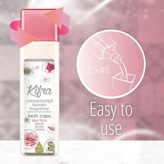 Kifra Fresh Caps Concentrated Laundry Rinse Fragrance Gentle Clothes 200ml