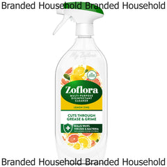 Zoflora Multipurpose Disinfectant Cleaner Spray Cut Grease Lemon Zing 800ml