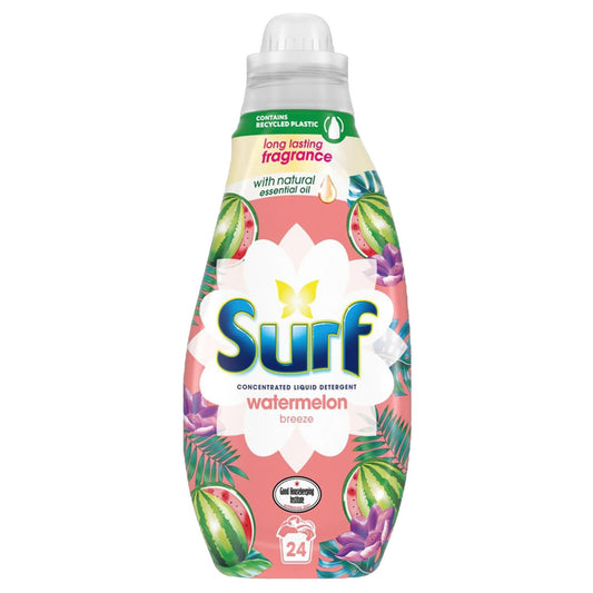 Surf Laundry Detergent Liquid Fabric Clothes Watermelon Breeze 24 Washes 648ml