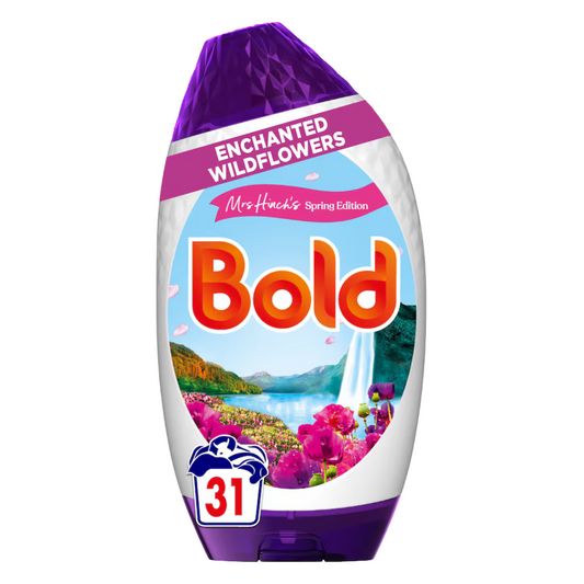 Bold Laundry Detergent Gel For Clothes Enchanted Wildflower 31W 1023ml