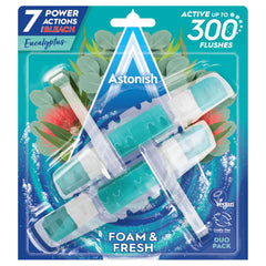 Astonish Eucalyptus Foam Fresh Toilet Block Cleaning Action Bleach Odour Control
