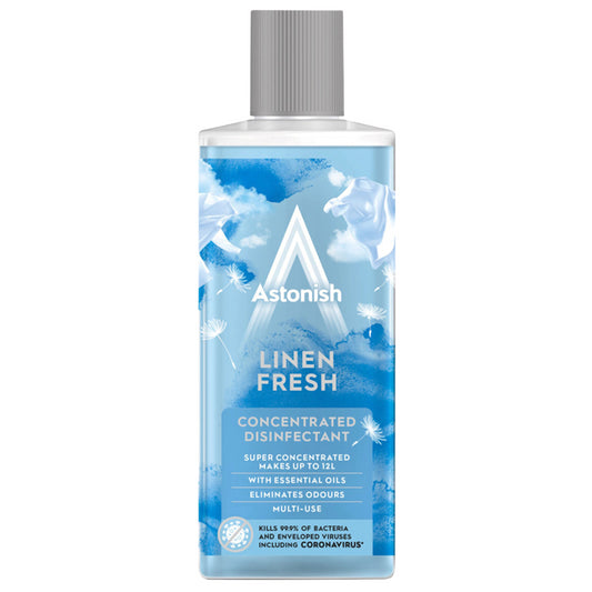 Astonish Concentrated Disinfectant Linen Fresh Multi Use Liquid Fragrance 300ml
