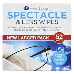Spectacle Lens Cleaning Glasses 52 Wipes Quick Gentle Deep Cleaner x1