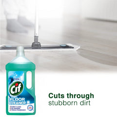 Cif Floor Cleaner Ocean 950ml Fresh Fragrance No Rinsing Leave Brillian Shine