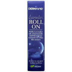 DermaV10 Lavender Oil Chamomile & Rosemary Extract Roll On 10ml