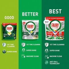 Fairy Platinum Dishwasher 51 Tablets Lemon Scent Grease Cleaner Dirt Remover