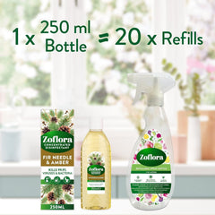 Zoflora Concentrated Multipurpose Disinfectant Fir Needle Amber Fragrance 250ml