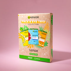 Garnier Face & Eye Trio Mask Collection Giftset 3X Hydrating Sheet Masks