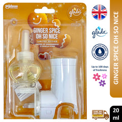 Glade Electric Plugins Scented Oil Refill Home Air Freshener Ginger Spice 20ml