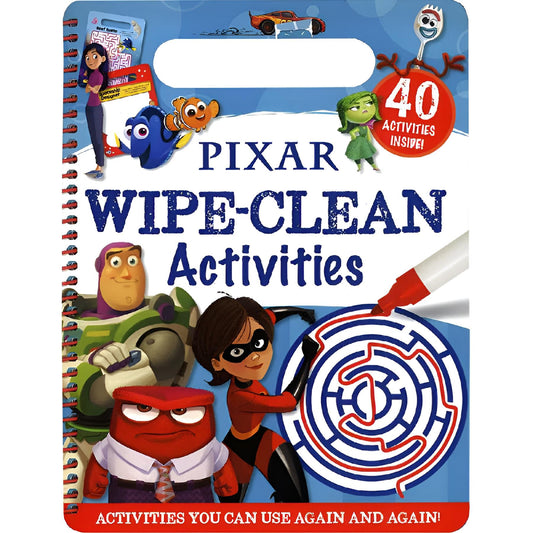 Disney Pixar Wipe Clean Activities Book For Kids Children Draw Write Repeat