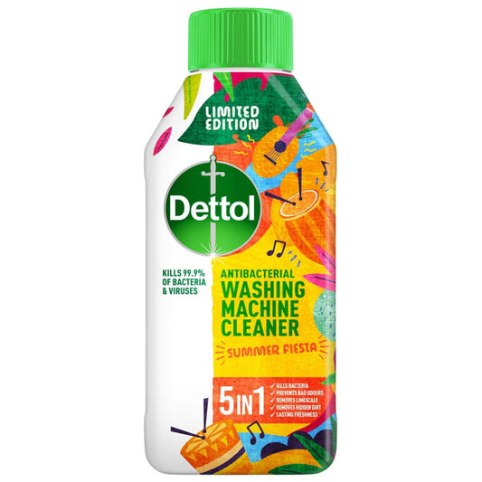 Dettol Washing Machine Cleaner Fruity Fiesta Fresh Floral Scent Liquid 250ml