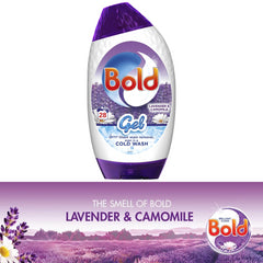 Bold Washing Liquid Gel Laundry Detergent Lavender & Camomile 28 Washes 980ml