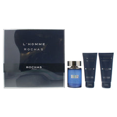 Rochas L'Homme Eau de Toilette 3 Piece Gift Set Men Spray