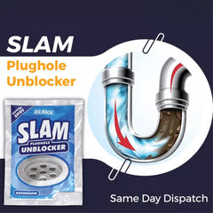 Kilrock Slam Plughole Unblocker Bathroom Hair Clog Dirt Cleaner