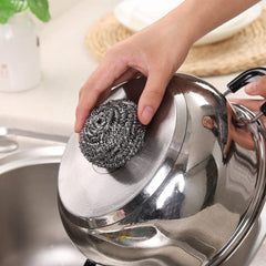 Super Bright Stainless Steel Scourers 6Pk Dirt Cleaner Stain Remover