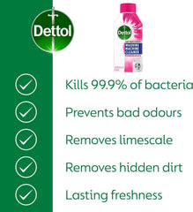 Dettol Washing Machine Cleaner Pomegranate Fresh Floral Scent Liquid 250ml