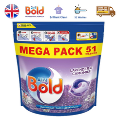 Bold All In 1 Pods Laundry Detergent Tablet For Washing Lavender & Camomile 51W