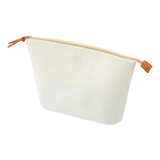 Bloomin Bag Small Wide Open Pouch Cosmetic Smallgift Coinpurse Lily White