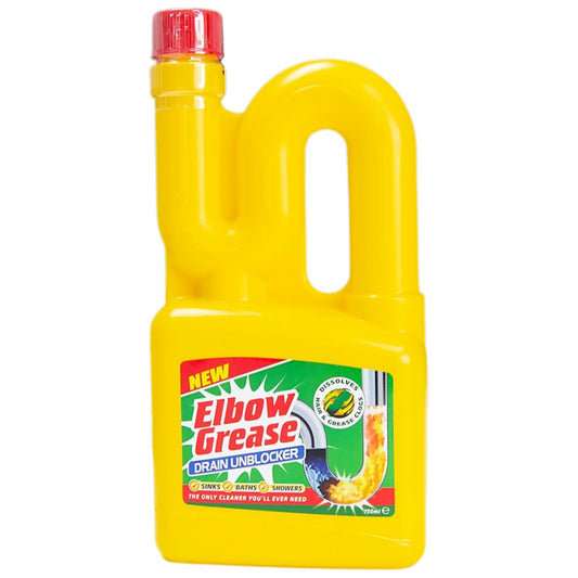 Elbow Grease Drain Unblocker 750ml Sinks, Baths & Showers Liquid Formula