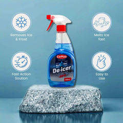 Carplan Car Window Windscreen Lock De Icer Spray Antifreeze Frost Ice 500ml