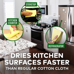 Bettina Sponge Wipes Super Absorbent All Your Spills 3pc Streak-Free Cleaning