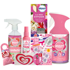 Airpure Walls Air Freshener Fresh Scented & Cleaner Rim Blocks Spray Bundle Set