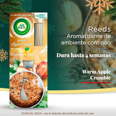 Airwick Reed Diffuser Home Air Freshener Scented Oil Warm Apple Crumble 33ml